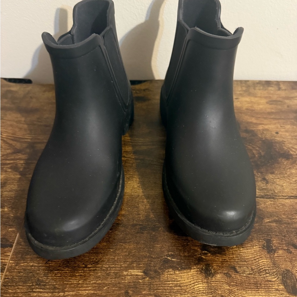 Madewell Chelsea Rubber Black Rain Boot